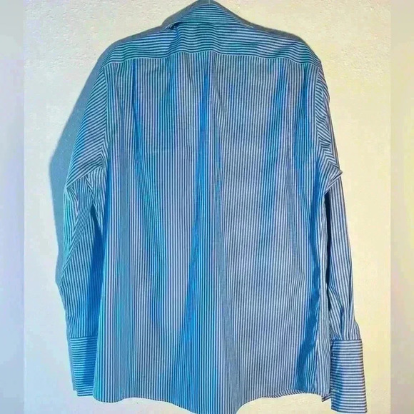 Men’s Ralph Lauren Striped Button Down Shirt Size 34/35 16.5 100% Cotton - Picture 2 of 4